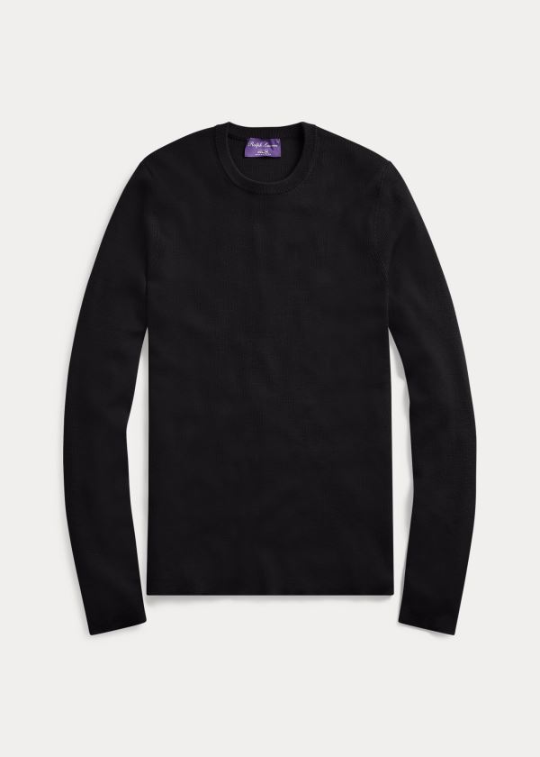 Ralph Lauren RLX Slim Ribbed Merino Striktrøje Herre Danmark (EFSDX5609)